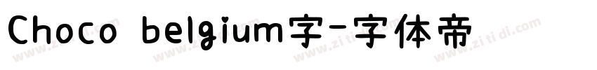 Choco belgium字字体转换